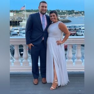 Kennedy Blue Athena Bridesmaid Dress in color Fog